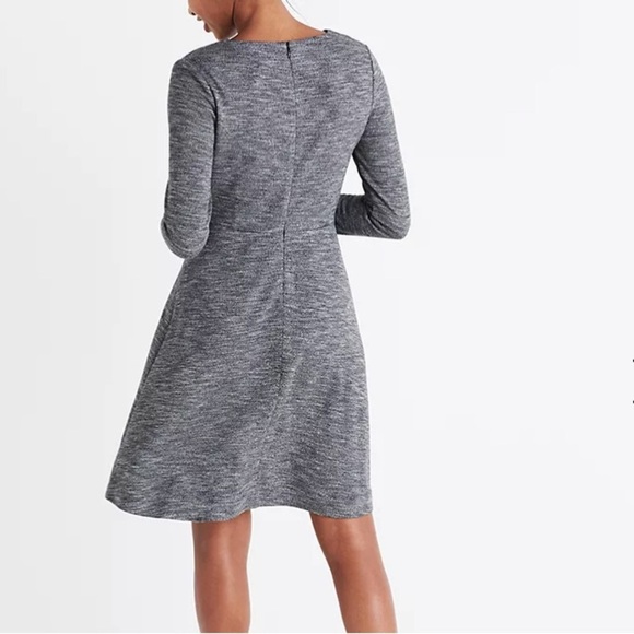 Madewell Bridgewalk V-Neck Long Sleeve Dress Size 10 - Picture 2 of 8